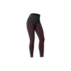 Legginsy bezszwowe do jogi. Czerwone legginsy damskie DOMYOS, xs, bez wzorów, z bawełny. Za 79.99 zł.