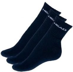 Skarpetki Head Short Crew 3 szt. unisex granatowe 35-38. Niebieskie skarpetki męskie HEAD, bez wzorów, z bawełny. Za 111.99 zł.
