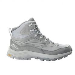 Buty trekkingowe męskie Jack Wolfskin Cyrox Texapore Mid. Szare buty trekkingowe męskie Jack Wolfskin, z materiału, za kostkę, bez zapięcia, trekkingowe. Za 839.00 zł.