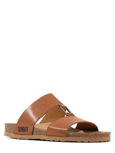 Sunbay Klapki "Vero" w kolorze jasnobrązowym rozmiar: 41. Brązowe klapki damskie Sunbay, bez wzorów, bez obcasa. Za 209.95 zł.
