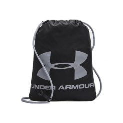 Worek/plecak Under Armour Sackpack. Czarne plecaki damskie Under Armour, bez wzorów, z materiału, sportowe. Za 147.99 zł.