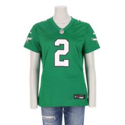 Second life - Koszulka NFL Philadelphia Eagles dla kobiet - Jak nowy. Zielone bluzki sportowe damskie Nike, bez wzorów, bez ramiączek. Za 170.36 zł.