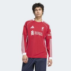 Koszulka Liverpool FC 25/26 Long Sleeve Home. Czerwone koszulki męskie z długim rękawem Adidas. W wyprzedaży za 411.70 zł.