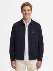 Fred Perry kurtka koszulowa Mężczyźni Bawełna niebieski, L. Niebieskie kurtki męskie Fred Perry, l, bez wzorów, z bawełny, klasyczne, bez kaptura. Za 749.95 zł.