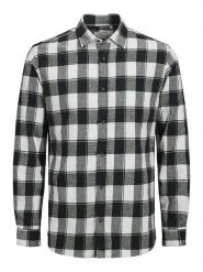 Jack & Jones Koszula "Joshua" w kolorze czarno-białym rozmiar: XL. Białe koszule męskie Jack & Jones, xl, bez wzorów, z bawełny, bez kołnierzyka, bez ramiączek. Za 43.99 zł.