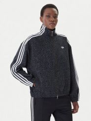 Adidas Kurtka jeansowa Firebird Aop KD8809 Szary Oversize. Szare kurtki damskie Adidas, l, bez wzorów, z bawełny, bez kaptura. Za 599.99 zł.