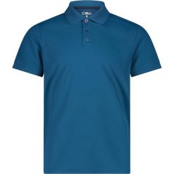 Koszulka polo męska CMP 3T60077 Polo. Niebieskie koszulki polo męskie CMP, m, bez wzorów, z materiału, bez ramiączek. Za 83.99 zł.