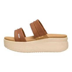 HeyDude Damskie Sandały Austin Slide Classic. Brązowe sandały damskie Hey dude, bez wzorów, z materiału, bez obcasa. Za 259.00 zł.