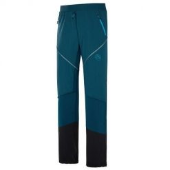 Spodnie narciarskie La Sportiva Kyril. Niebieskie spodnie materiałowe męskie La Sportiva, bez wzorów, z materiału. Za 682.00 zł.