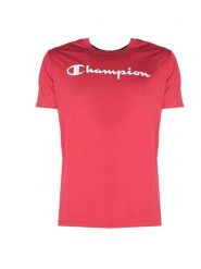 Champion T-Shirt | 212687 | Mężczyzna | Czerwony. Czerwone t-shirty męskie CHAMPION, m, bez wzorów, z bawełny, bez kołnierzyka. W wyprzedaży za 69.00 zł.
