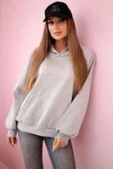 Bluza z kapturem masełko szara. Szare bluzy z kapturem damskie KESI, l, z elastanu. Za 204.91 zł.
