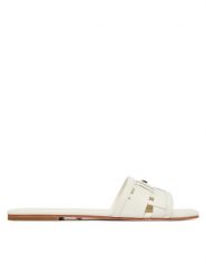 Marciano Guess Klapki G6GZ16 L0097 Kremowy. Białe klapki damskie Marciano Guess, z aplikacjami, ze skóry, bez obcasa. Za 889.99 zł.