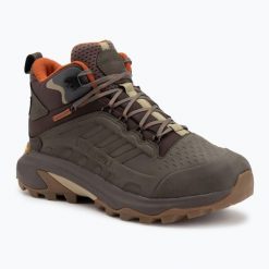 Buty turystyczne męskie Merrell Moab Speed 2 Ltr Mid Wp. Zielone buty trekkingowe męskie MERRELL, bez zapięcia, trekkingowe. Za 689.99 zł.