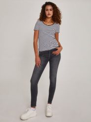 LTB Dżinsy "Amy" - Skinny fit - w kolorze antracytowym rozmiar: W33/L30. Czarne jeansy damskie LTB, z podwyższonym stanem. Za 109.78 zł.