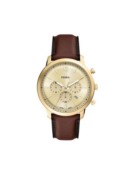 Fossil Zegarek Neutra Chronograph FS6113 Brązowy. Brązowe zegarki męskie Fossil. Za 789.99 zł.