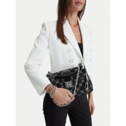 Torebka Nine West. Czarne torebki klasyczne damskie Nine West, bez wzorów, wizytowe, bez kołnierzyka, bez ramiączek. Za 329.99 zł.