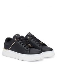Tommy Hilfiger Sneakersy T3A9-35093-1955999 Czarny. Czarne buty sportowe dziewczęce Tommy Hilfiger, bez wzorów, ze skóry, bez zapięcia. Za 424.99 zł.