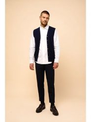 Just Cashmere Kaszmirowa kamizelka "Lana" w kolorze granatowym rozmiar: XL. Niebieskie kamizelki męskie Just Cashmere, xl, z kaszmiru. Za 347.99 zł.