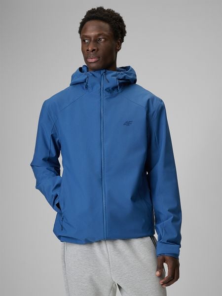 4F Kurtka przejściowa membrana 5000 męska - granatowa 3XL. Niebieskie kurtki męskie 4f, m, bez wzorów, ze skóry, bez kaptura. Za 299.99 zł.
