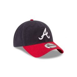 Czapka z daszkiem New Era Braves 9TWENTY MLB Core Classic. Niebieskie czapki męskie New Era, bez wzorów, sportowe. Za 183.00 zł.