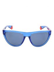 Polaroid Damskie okulary przeciwsłoneczne w kolorze niebieskim rozmiar: 56. Niebieskie okulary przeciwsłoneczne damskie Polaroid. Za 106.38 zł.
