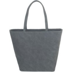 Torebka damska Brodrene Narwik grafitowa - grafitowy. Szare shopper bag damskie Brødrene, bez wzorów, ze skóry ekologicznej, bez dodatków. Za 129.99 zł.