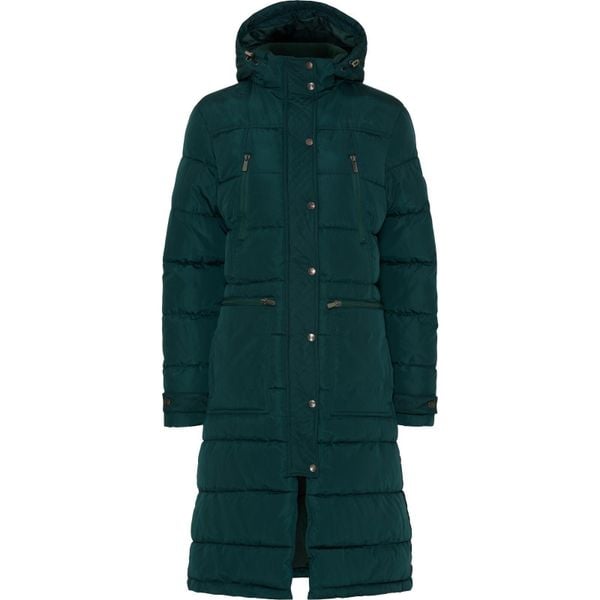 Damska długa kurtka Equipage Candice. Zielone kurtki damskie EQUIPAGE, bez wzorów, z puchu, bez kaptura. Za 855.50 zł.