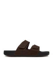 Quiksilver Klapki CEO-RAPID-01 MI08 Brązowy. Brązowe klapki i japonki męskie Quiksilver, z nubiku. Za 159.99 zł.