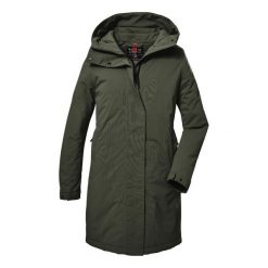 Parka damska z kapturem Killtec GW 73. Czarne parki damskie GIGA DX, na zimę, m, bez wzorów, z materiału. Za 755.55 zł.