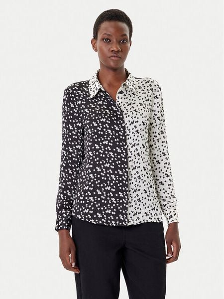 French Connection Koszula 72ZCR Czarny Regular Fit. Czarne koszule damskie French Connection, bez wzorów, z syntetyku, bez kołnierzyka, bez ramiączek. Za 239.99 zł.