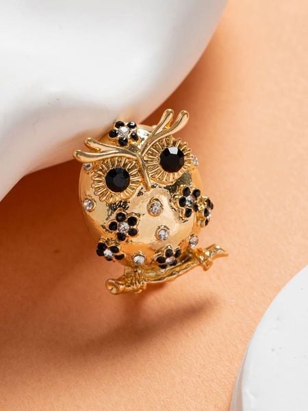 Lodie Silver Broszka w kolorze złoto-czarnym rozmiar: onesize. Czarne broszki damskie Lodie Silver, z cyrkonią, metalowe. Za 39.99 zł.