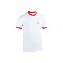 T-shirt do rugby dla kibiców Mistrzostw Świata Rugby 2019 Wlk. Brytania męski. Białe t-shirty męskie OFFLOAD, m, bez wzorów, z bawełny, bez kołnierzyka. Za 54.99 zł.