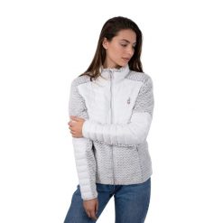 Kurtka CMP COPEN hybrydowa pikowana z futerkiem lekka ciepła. Białe kurtki damskie Aulp, bez wzorów, z futra, bez kaptura. W wyprzedaży za 239.99 zł.