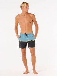 Rip Curl Szorty kąpielowe "Combine Volley" w kolorze czarno-błękitnym rozmiar: L. Czarne szorty sportowe męskie Rip Curl, l, z materiału, outdoorowe. Za 127.05 zł.