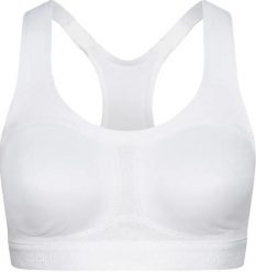 Damski biustonosz sportowy Odlo Sport-bh High Ultimate Fit w kolorze białym. Białe biustonosze sportowe damskie Odlo, bez wzorów, z elastanu. Za 161.99 zł.