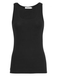 MOSS COPENHAGEN Top "Olivie" w kolorze czarnym rozmiar: S. Czarne topy damskie MOSS COPENHAGEN, s, bez wzorów, bez kołnierzyka. Za 37.12 zł.