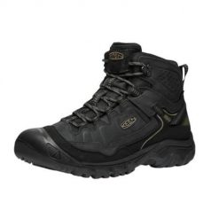 Buty trekkingowe męskie Keen Targhee Iv Mid Wp. Czarne buty trekkingowe męskie Keen, z materiału, bez zapięcia, trekkingowe. Za 907.00 zł.