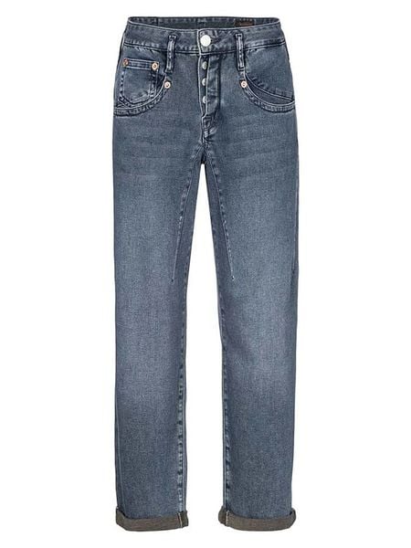 Herrlicher Dżinsy "Shyra" - Tapered fit - w kolorze niebieskim rozmiar: W30. Niebieskie jeansy damskie Herrlicher, z podwyższonym stanem. Za 311.85 zł.