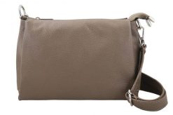Minimalistyczna listonoszka ze skóry BARBERINI'S c. beżowa 951-9. Brązowe shopper bag damskie Barberinis, bez wzorów, z lakierowanej skóry, małe, lakierowane, bez dodatków. Za 239.99 zł.