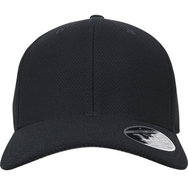 Hybrydowa Czapka Z Daszkiem Unisex Dla Dorosłych 110. Czarne czapki męskie FLEXFIT, bez wzorów, z elastanu. Za 92.99 zł.