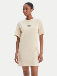 Reebok Sukienka codzienna Surya RK25502CCW Beżowy Regular Fit. Brązowe sukienki damskie Reebok, na co dzień, m, bez wzorów, z bawełny, bez kołnierzyka, bez ramiączek, proste. Za 129.99 zł.