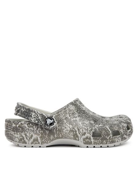 Crocs Klapki Classic Pop Animal Clogs 214153 Szary. Szare klapki damskie Crocs, bez wzorów, z tworzywa sztucznego, bez obcasa. Za 233.99 zł.
