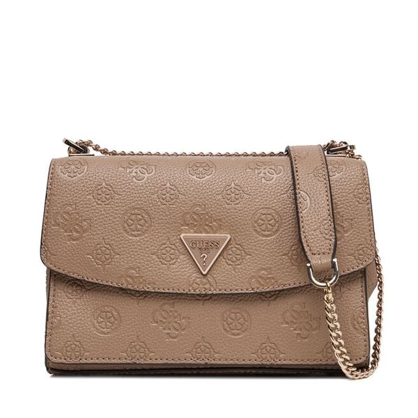 Torebka Guess. Brązowe torebki klasyczne damskie Guess, z aplikacjami, bez dodatków. Za 439.99 zł.