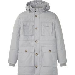 Parka z odpinanym kapturem. Czarne parki męskie bonprix, m, bez wzorów. Za 319.99 zł.