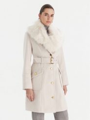 Marciano Guess Płaszcz wełniany 5BGL26 1799Z Écru Regular Fit. Płaszcze damskie Marciano Guess, na zimę, z aplikacjami, z syntetyku. Za 1,649.00 zł.