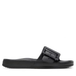 Klapki Big Star Shoes. Czarne klapki damskie BIG STAR SHOES, bez wzorów, bez obcasa. Za 59.99 zł.
