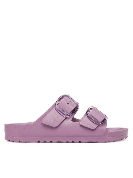 Birkenstock Klapki Arizona Big Buckle Eva 1030412 Różowy. Czerwone klapki damskie Birkenstock, bez wzorów, z syntetyku, bez obcasa. Za 239.99 zł.