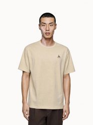 Koszulka relaxed Le Coq Sportif Test. Brązowe t-shirty sportowe męskie Le Coq Sportif, m, z materiału, bez ramiączek. Za 270.50 zł.