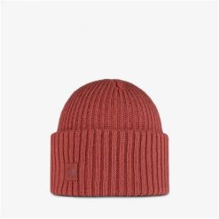 Czapka BUFF Knitted Beanie Rutger. Brązowe czapki męskie Buff, bez wzorów. W wyprzedaży za 95.94 zł.