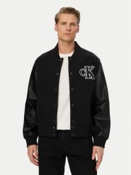 Calvin Klein Jeans Kurtka bomber LV04RF407G Czarny Regular Fit. Czarne kurtki męskie Calvin Klein Jeans, l, bez wzorów, z bawełny, bez kaptura. Za 799.99 zł.